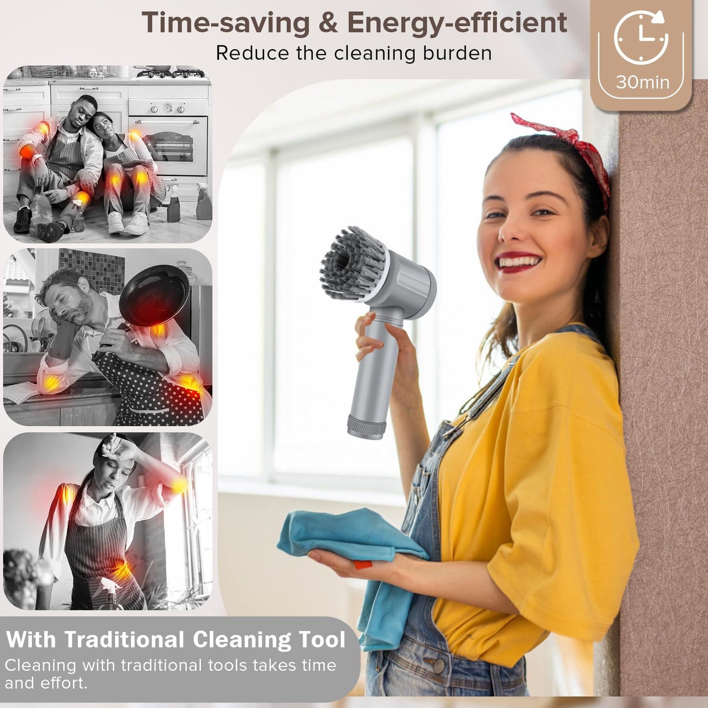 Electric Cleaning Brush — Deep Clean Without the Effort