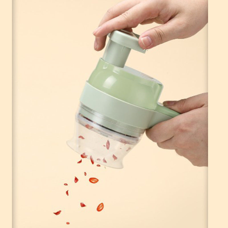 Wireless Electric Vegetable Dicer with Egg Beater Attachment